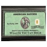 1/4 Grain .999 Fine Gold