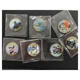 World War II Kennedy Colored Half Dollars