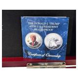 Trump 45th President Silver Plated Proof Set