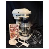 KitchenAid Stand Mixer with Hobart Solid-State Speed Control, Bowl & Attachments