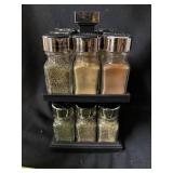 Olde Thompson Spice Rack - 16 Jar Flip-Lid Rotating Spice Organizer
