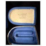 Westinghouse Hall Blue Ceramic Casserole Set - Lidded Dishes, USA Made