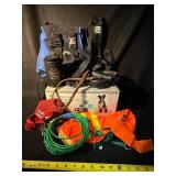 Dog Harness - Orange Life Vest - Green Leash & PL360 Puppy Pads