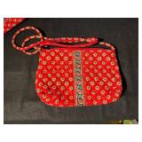 Vera Bradley Red Floral Quilted Bag Set - 3-Piece