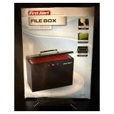 First Alert File Box 3060F - Key Lock, Top Carry Handle