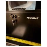 First Alert File Box 3060F - Key Lock, Top Carry Handle