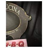 Bella Cucina Pig Sign & BAR-B-Q Pig Sign