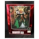 Barbie Happy Holidays Special Edition Emerald Green Satin Gown Doll With Victorian Collar