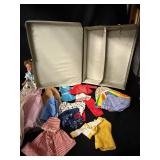 Tammy Fashion Doll with Assorted Vintage Outfits in Black Illustrated Travel Case