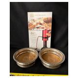 Waerator W2 Instant Wine Aerator Kit - 4x AAA Battery Powered & 2 Wine Coasters