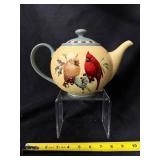 Lenox Winter Greetings Everyday Teapot - Cardinal Birds Pattern