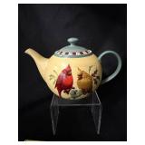 Lenox Winter Greetings Everyday Teapot - Cardinal Birds Pattern