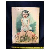 Menu Chalkboard With Pigs & Bonne Annee Piglet Wall Sign