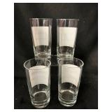 Science-Themed Glasses Set - Optimist, Philosopher & Quantum Physicist Quotes (Lot of 4)