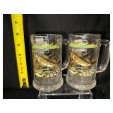 Schmidt Beer Collector Series IV Glass Mugs (Lot of 2)