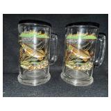 Schmidt Beer Collector Series IV Glass Mugs (Lot of 2)