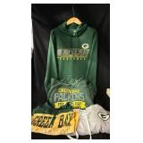 Green Bay Packers Hoodie & Shirts Bundle - Football Logo EST 1921