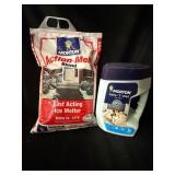 Morton Ice Melters - Fast Acting Ice Melter 25 lb Bag & Safe-T-Pet Ice Melt 8 lb Jug
