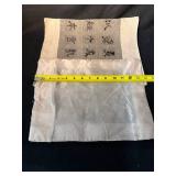 Textile Lot  - Handcrafted Cat Quilt Art, Vibrant Aquatic Life Quilt Runner,  Asian Textiles Silk Embroidery (Lot of 4)