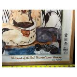 The Heart of the Red-Throated Loon Woman by Lisa Fifield - Framed Print, 2002