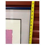 Nutcracker Soldier Artwork Print - Inscribed & Signed Framed in Blue Frame