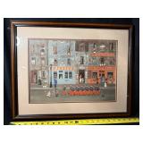 Michel Delacroix - “Le Defile Du 14 Juillet” Bastille Day Parade Framed Lithograph Signed & Matted