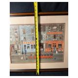 Michel Delacroix - “Le Defile Du 14 Juillet” Bastille Day Parade Framed Lithograph Signed & Matted