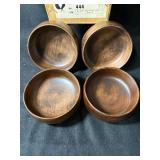 Goodwood No. 444 - 4-Piece Drum-Shape Wooden Salad Bowl Set