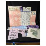 Buckingham Stencils Alphabet Decorator Set with Floral Pattern Sheets