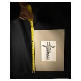 Lou Ferreri Signed Animal Portrait Prints - Pig, Giraffe & Rabbit (Lot of 3)