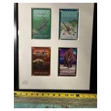 National Fossil Day Poster Collage - 4 Postcards in Frame