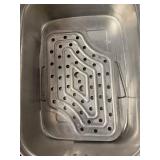 Wear-Ever No 918 Roaster with Trivet &  Lid - Aluminum, Made in USA - 7 1/4 x 12 1/2 x 7 3/8 in