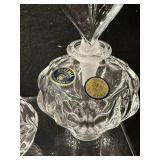 Bohemia Lead Crystal Perfume Bottles - Rose & Heart Stoppers