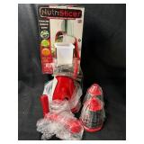 NutriSlicer Vegetable & Fruit Slicer - Red with 3 Blades Included