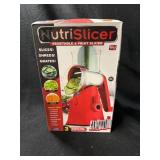 NutriSlicer Vegetable & Fruit Slicer - Red with 3 Blades Included
