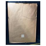 Pair of Japanese Utagawa Kunisada Woodblock Prints in Black Frames