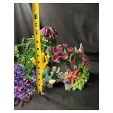 Aquarium Coral Decor Set - Multicolor Reef Rock Pieces for Tank Display