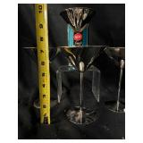 Set of 4 Stainless Steel Martini Glasses - Cocktail Coupes with Polished Finish