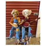 Animated Banjo Skeletons - 2-Pack Halloween Decor