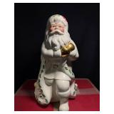 Lenox Holiday Santa Collection Porcelain Santa Cookie Jar