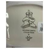 Lenox Holiday Santa Collection Porcelain Santa Cookie Jar