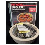 Rival Crack Grill Smokeless Indoor Electric Grill