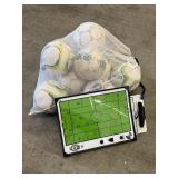 Soccer Balls with Coaching Board - Assorted Sizes & Neon Accents