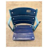 American Seating S-4004R Bleacher Seat - Blue, #20