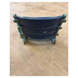American Seating S-4004R Bleacher Seat - Blue, #20