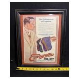 Everwear Hosiery Framed Vintage Advertising Poster - The Exclusiveness of Everwear