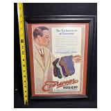 Everwear Hosiery Framed Vintage Advertising Poster - The Exclusiveness of Everwear