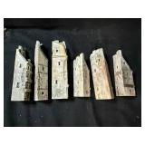 Gault Original Ceramic Miniature Houses (Lot of 7) - European Town Facades, Hand-Painted