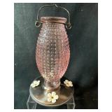 Pink Hobnail Hummingbird Feeder