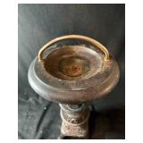 Pot Belly Stove  Pedestal Ashtray Stand